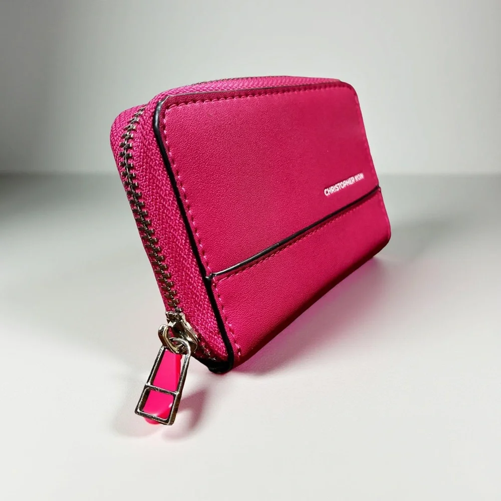 Christopher Kon NWOT Pink Leather Wallet - Picture 2 of 4